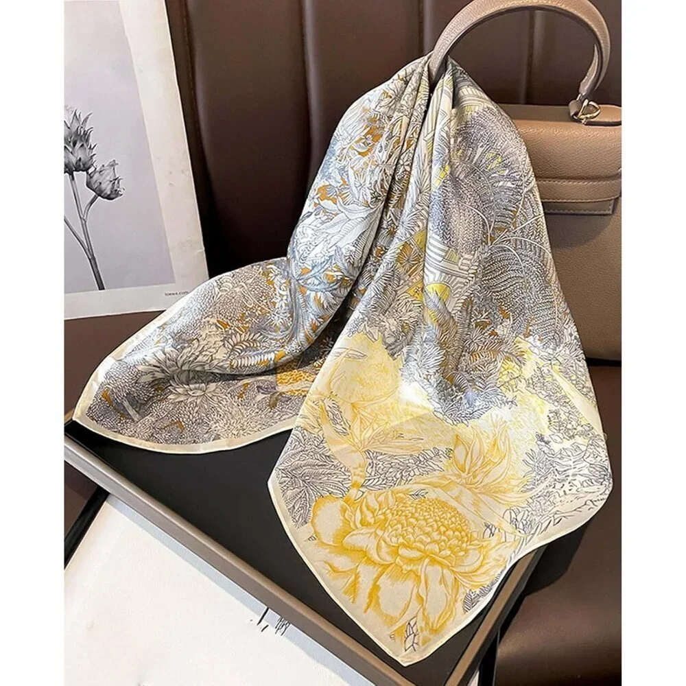 Satin Bandanas Head A34 House Scarf Women Lightweight Silk Hair Wrap Sleep Scarf